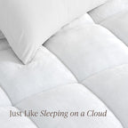 Bare Home Split King Microplush Mattress Topper - Pillow Top Reversible - Dual Sided All-Season - 8" to 24" Deep Pocket - Soft Fitted Cover - Plush Mattress Pad (Split King - 2 Twin XL)