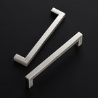Ravinte 25 Pack 6-1/4 Inch Square Cabinet Handles - Brushed Nickel Pulls, Stainless Steel Drawer Pulls, Kitchen Cabinet Hardware