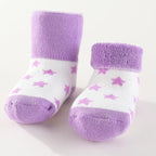 Unisex Baby Terry Socks 5-Pack for Baby boy and girl 0-12 Months Warm Cotton Socks