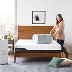 LUCID 3-inch Ventilated Gel Memory Foam Mattress Topper - Queen