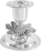 The Dreidel Company Shabbat Candlesticks Candle Holders Silver Plated, 2 Candlesticks Set (2 Sets)