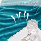 Exclusivo Mezcla Fleece Blanket Twin Size for Bed, Super Soft and Warm, All Season Use, Cozy, Plush, Lightweight, 90x66 Inches, Teal