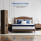 Avenco King Mattress, 10 inch King Size Mattress with Smarts™ Coil Individual Pocket Spring for Silent Sleep and Strong Edge Support, CertiPUR-US Certified, Mattresses in a Box