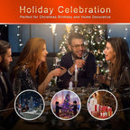FUNIAO (New) Christmas Decoration Lights, 320 LED Waterproof String Lights with Star Topper, 8 Light Modes for Christmas Tree Decoration, Holiday, Wedding (Multicolor)