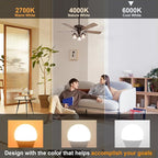 comzler LED Light Bulbs, 60 watt Equivalent 6000K Cool White Daylight A15 Ceiling Fan Bulbs, E12 Base Candelabra Small Light Bulbs, 600lm, Non-Dimmable, Pack of 6