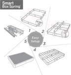 ZINUS 9 Inch Twin XL Metal Smart Box Spring, Mattress Foundation, Strong Metal Frame, Easy Assembly