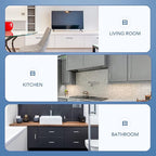 Ravinte 20 Pack Brushed Nickel Kitchen Cabinet Handles 3-3/4 Inch Cabinet Pulls Square Kitchen Hardware for Cabinet Drawer Pulls Drawer Handles Come with Screwdriver
