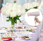 Ouddy Decor 20 Pcs Red Roses Artificial Silk Flowers Fake Roses Bouquet with Long Stems for Valentines Day Decor Wedding Home Party Table Centerpieces Bridal Bouquet DIY Floral Arrangment, White