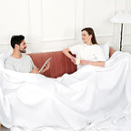 PHF Pre-Washed Cotton Waffle Weave Family Blanket,Oversized King Size 120"x 120"-Snag Proof Lightweight Breathable, 10'x 10' Huge Extra Large Big-Elegant Aesthetic Home Decoration Gift-White