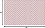 Flagship Carpets Schoolgirl Style Pink Checkerboard Educational Area Rug for Kids Room Seating Décor, Children's Classroom, Play Carpet for Teaching and Playroom, 7'6" x 12', Pink