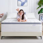 King Size Mattress, 14 Inch King Mattress in a Box with Gel Memory Foam,Motion Isolation Individually Pocketed Springs for Pressure Relief and Back Pain Relief-Plush,CertiPUR-US