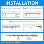 CNSUNWAY LED Shop Light 2FT, 20W 3000LM, 3000K Warm White, T8 LED Tube Lights, Ceiling and Utility Shop Lights, Linkable Light Fixture for Room, Garage, Workbench, ETL Listed (Pack of 2)