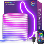 LED Neon Rope Lights, 32.8ft RGB LED Light Strip, 24V Music Sync App/Remote Control DIY Rope Light, IP67 Waterproof Gaming Neon Strip Lights for Bedroom Indoor Oudoor Décor