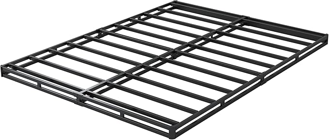 Low Profile Box Spring Queen - 3 Inch Box Spring Queen Heavy Duty Bed Foundation Metal Bed Base Easy Assembly