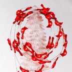 Impress Life Christmas Tree Cardinal String Lights, Red Snow Bird Decorative Ornaments 10 ft 40 LEDs Battery Operated with Remote Timer for Wedding Birthday Parties Bedroom Home Holiday Decoration