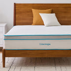Linenspa 12 Inch Memory Foam and Spring Hybrid Mattress - Medium Plush Feel - Bed in a Box - Pressure Relief and Adaptive Support - Breathable - Cooling - Primary Bedroom - King Size