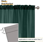 Aiyufeng Hunter Green Sheer Curtain Drapes 72 Inch Length 2 Panels for Living Room, Light Filtering Voile Green Drapes for Bedroom, Patio, Sliding Door, Each 42" W x 72" L