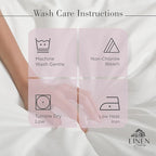 Linen Home 100% Cotton Percale Sheets Twin Size,Mauve Lavender, Deep Pocket, 3 Pieces Set - 1 Flat, 1 Deep Pocket Fitted Sheet and 1 Pillowcase, Crisp Cool and Strong Bed Linen