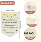 Christian Wall Banner Kids Religious Bible Verse Hanging Pennant Flag Banner motivational Inspirational Christian Wall Decor for Kids Room Nursery Playroom Baby Room Christmas Birthday Gifts