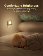 DORESshop LED Night Light, Night Lights Plug Into Wall [2 Pack] with Dusk-to-Dawn Sensor, Dimmable Nightlights, Adjustable Brightness for Bathroom, Hallway, Bedroom,Kids Room,Stairway,Soft White