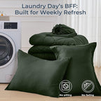 HEVUMYI Army Green Twin-XL Comforter Set - 5-Piece All Season Bed in a Bag Twin-XL, Ultra Soft Bedding Set with Comforter, Flat Sheet, Fitted Sheet, Pillowcases, Pillow Shams