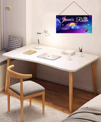 Personalized Signs Universe Spacecraft Sign Galaxy Sign For Kids Room Wall Art Décor Outer Space Theme Nursery Wall Decor For Boys Room Girls Bedroom