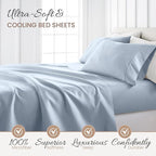 Linen Market Double-Brushed Microfiber Twin Sheet Set 3 Piece – Oeko-TEX Certified Ultra Soft & Wrinkle-Free - 16" Deep Pocket Sheets - Easy Care Twin Size - Light Blue