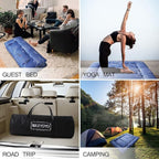 MAXYOYO Leaf Printed Japanese Futon Floor Mattress, Thicken Sleeping Pad Floor Bed Roll Up Camping Guest Mattress Folding Couch Bed, Full Size