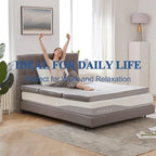 SINWEEK 4" Queen Folding Mattress with Storage Bag - Foldable Trifold Floor Bed Topper, CertiPUR-US Certified Guest Sleeping Pad, Machine Washable Cover & Waterproof Inner Lining