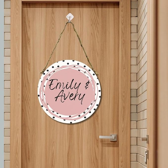 Dorm Room Door Sign, Custom Name Sign, College Merch, Preppy Stuff, Dorm Room Essentials, Coquette Room Decor, Name Banner, Name Sign for Bedroom, Wooden Sign Door Hanging