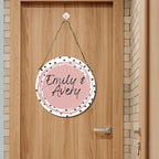 Dorm Room Door Sign, Custom Name Sign, College Merch, Preppy Stuff, Dorm Room Essentials, Coquette Room Decor, Name Banner, Name Sign for Bedroom, Wooden Sign Door Hanging