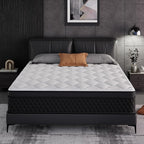 ELEMUSE Twin Mattress, 12 Inch Hybrid Memory Foam Mattress in a Box, Pressure Relieving Comfort, Individual Pocket Springs for Motion Isolation, Medium Firm, CertiPUR-US Certified, Fiberglass Free