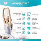 DREAMCARE California King Sheet Sets – 6 pcs Cooling Bed Sheets – up to 15” Deep Cal King Sheets – 2500 Supreme Collection – Extra Soft 100% Brushed Microfiber Hotel Luxury with Side Pocket – N Blue