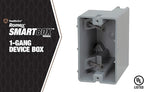 Southwire Southwire MSB1G One Gang Device Box with Depth Adjustable; Heavy Duty 42lb; Gray