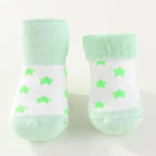 Unisex Baby Terry Socks 5-Pack for Baby boy and girl 0-12 Months Warm Cotton Socks
