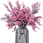 JAKY-Global Babys Breath Fabric Cloth Artificial Flowers 6 Bundle European Fake Silk Plants Decor Wedding Party Decoration Bouquets Real Touch DIY Home Garden(Pink)