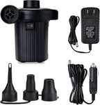Jasonwell Electric Air Pump Portable Quick-Fill AC DC Inflator Deflator Pump for Air Mattress Inflatables Pool Floats Water Toy Raft Bed Boat Pool Toy with Nozzles 110-240 V