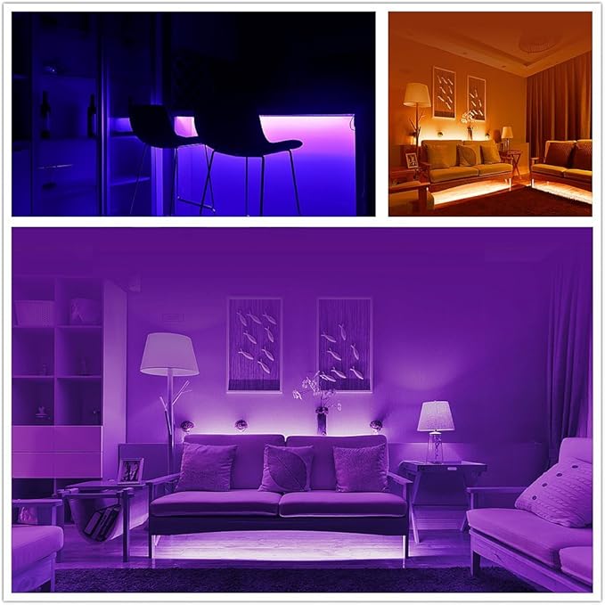 ACONDE Battery Powered LED Strip Lights, Remote Controlled, Multi-Color Changing, DIY Indoor and Outdoor Decoration, 6.56ft/2M