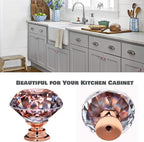 DEELF 30 Packs Kitchen Cabinet Knobs, 30 mm Crystal Cabinet Knobs, Diamond Dresser Handle Drawer Pulls, Dresser Knobs for Cabinets and Drawers, Purple