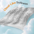 SINWEEK Mattress Topper Memory Foam Mattress Topper 2 Inch Queen Soft Mattress Pad for Pressure Relief, 5-Zone Design, CertiPUR-US Certified, Gray