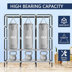 LOKEME Portable Wardrobe, 61-Inch with 3 Hanging Rods and 6 Storage Shelves, Non-Woven Fabric, Stable and Easy Assembly Black Portable Closets for Hanging Clothes with Side Pockets
