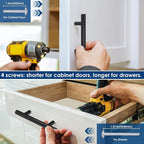 HBL' 35 Pack | 3 Inch Center to Center Matte Black Cabinet Pulls Kitchen Cabinet Handles,Made of Stainless Steel,Ideal for Cabinet,Drawer,Cupboard and Wardrobe.