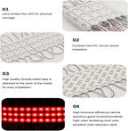 LED Module, Windows Lights Blue 100pcs 49.8 Ft 5730 SMD 150LM Per LED Module IP65 Waterproof Decorative Light for Advertising Signs with Tape Adhesive Backside (Blue Light)