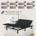 Sven and Son Essential Adjustable Bed Base (Frame Only), Easy Assembly, Head and Foot Lift, Memory Positions, Zero Gravity, Wireless Remote - Full
