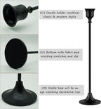 12PCS Black Candlestick Holders Taper Metal Candle Holder for Vintage Candlestick Black Candelabra Candle Holder Thanksgiving Day Christmas Dinning Fireplace Home Decor.