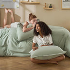 Litanika Twin XL Comforter Set Sage Green - 2 Pieces Extra Long Bed Set for College Dorm, All Season Bedding Set for Girls and Boys