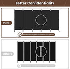 JAXPETY Room Divider 5 Panel Privacy Screen Wall Dividers for Room Separation Flexible Partition Folding Portable Room Partition for Office 145" W x 73" H, Black