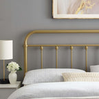 Modway MOD-6153-GLD Sage Full Metal Headboard, Gold