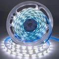 iNextStation 12V LED Light Strip White, 16.4ft/5m LED Strip 6000K IP65 Waterproof Cuttable SMD2835 300LEDs Tape Flexible Led Lights for Bedroom Cabinet Kitchen Decor (Power Adapter not Included)