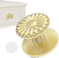 Self Adhesive Drawer Knobs, Self Stick Door Pull Handles, Zinc Alloy No Drilling Cabinet Knobs for Drawer, Closet, Window, Dresser, Sliding Barn/Glass Shower/Balcony Door (1, Gold)